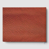 Livre D'or Fleurs en cuir sur daim crème (Verso)