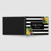 Livre D'or Fleurs Exotiques Noires Blanches (Complet)