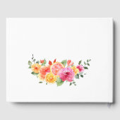 Livre D'or Fleurs lumineuses festives tranche de citrouille d (Verso)