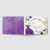 Livre D'or Fleurs papillon Sweet 16 Robe violette (Complet)