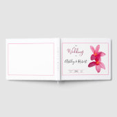 Livre D'or Fleurs Plumeria rose, Mariage moderne (Complet)