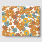 Livre D'or Fleurs rétro colorées 60's 70's Mariage (Verso)