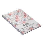 Livre d'or fleurs rose blanc nom (Côté Droit)