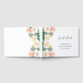 Livre D'or Fleurs roses blanches élégante (Complet)