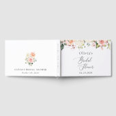 Livre D'or Fleurs roses, Fleurs blanches, Boho, Fête des mari (Complet)