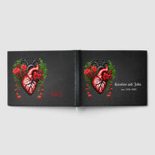 Livre D'or Fleurs rouges du coeur gothique. (Complet)