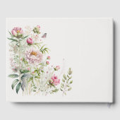 Livre d'or Fleurs sauvages aquarelle délicate (Verso)