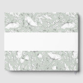 Livre D'or Fleurs sauvages dessinés à la main Elégant Sage Gr (Verso)