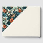 Livre D'or Fleurs tropicales Mariage floral (Verso)