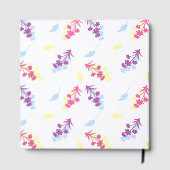 Livre D'or Fleurs Vintages violettes jaunes (Verso)