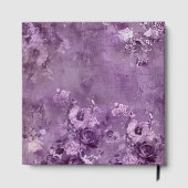 Livre D'or Fleurs violettes sur un fond violet (Verso)