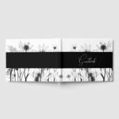 Livre D'or Fleurs X-Ray B&W Mariage personnalisé (Complet)