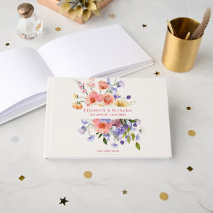 Livre D'or Flirt Floral Meadow   Mariage d'été