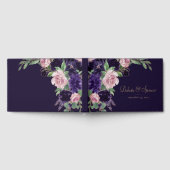 Livre D'or Floraison | Floral de violet foncé et rose (Complet)
