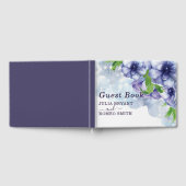 Livre D'or Floral Anéone violet Mariage (Complet)