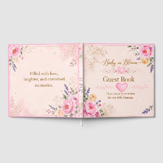 Livre d'or floral Baby in Bloom