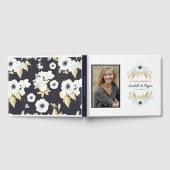 Livre D'or Floral Bleu Élégant Dans Love Mémoire Funérailles (Complet)