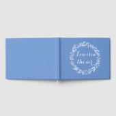 Livre D'or Floral Cornflower Bleu & Blanc Fleurs de mariage (Complet)