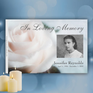 Livre D'or Floral Custom Photo Memorial Funeral Condolence