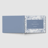 Livre D'or Floral Dusty Blue Mariage élégant (Complet)