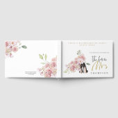Livre D'or Floral Hen Party Futur Mme Nom Black Gold Script (Complet)