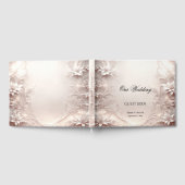 Livre d'or floral ivoire blanc (Complet)