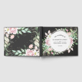 Livre D'or Floral noir rose mariage (Complet)