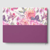 Livre D'or Floral pour toujours dans nos coeurs (Verso)