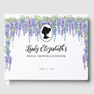 Livre D'or Floral Purple Vintage Regent Fête des mariées à th