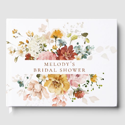 Livre d'or floral romantique (Recto)