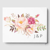 Livre D'or Floral rose (Verso)