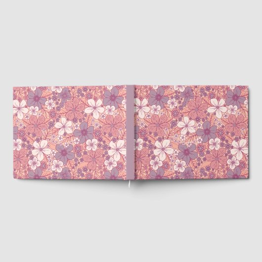 Livre D'or Floral rose et violet pastel (Complet)