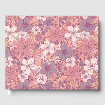 Floral rose et violet pastel
