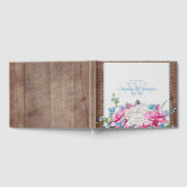 Livre D'or Floral Rustique Mariage bois (Complet)