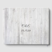 Livre d'or Floral Rustique Personnalisé (Verso)