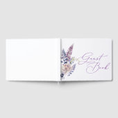 Livre d'or floral violet et lavande (Complet)