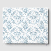 Livre D'or Flore bleu et blanc classique (Verso)