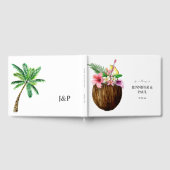 Livre D'or Flore hawaïenne tropicale et noix de coco (Complet)