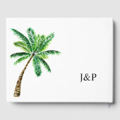 Livre D'or Flore hawaïenne tropicale et noix de coco (Verso)