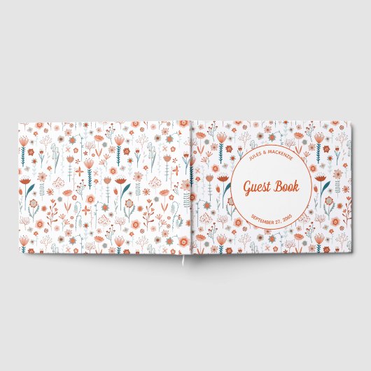 Livre D'or Flore moderne simple (Complet)