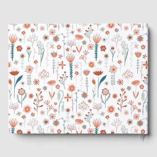 Livre D'or Flore moderne simple (Verso)