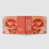 Livre D'or Flore Rose de pêche personnalisée (Complet)