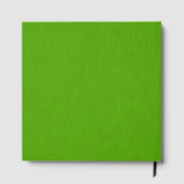 Livre D'or Fond vert citron texturé calme et simple (Verso)