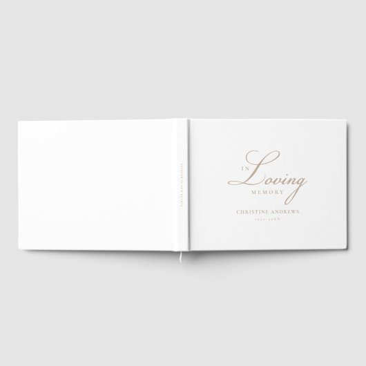 Livre D'or Font de script "In Love Memory" (Complet)
