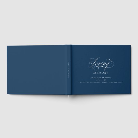 Livre D'or Font de script "In Love Memory" (Complet)