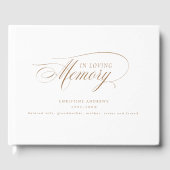 Livre D'or Font de script "In Love Memory" (Recto)