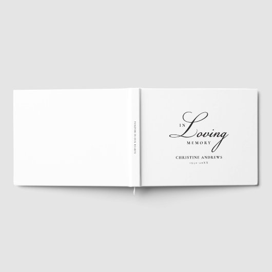 Livre D'or Font de script "In Love Memory" (Complet)