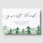 Livre D'or Forêt d'aquarelle rustique (Recto)