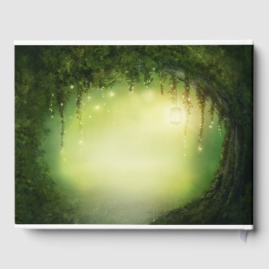 Livre D'or Forêt enchantée magique Mariage rustique personnal (Verso)