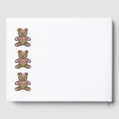 Livre D'or Frontière nounours rose (Verso)